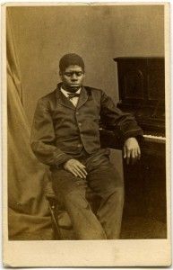 Carte de visite of "Blind Tom"