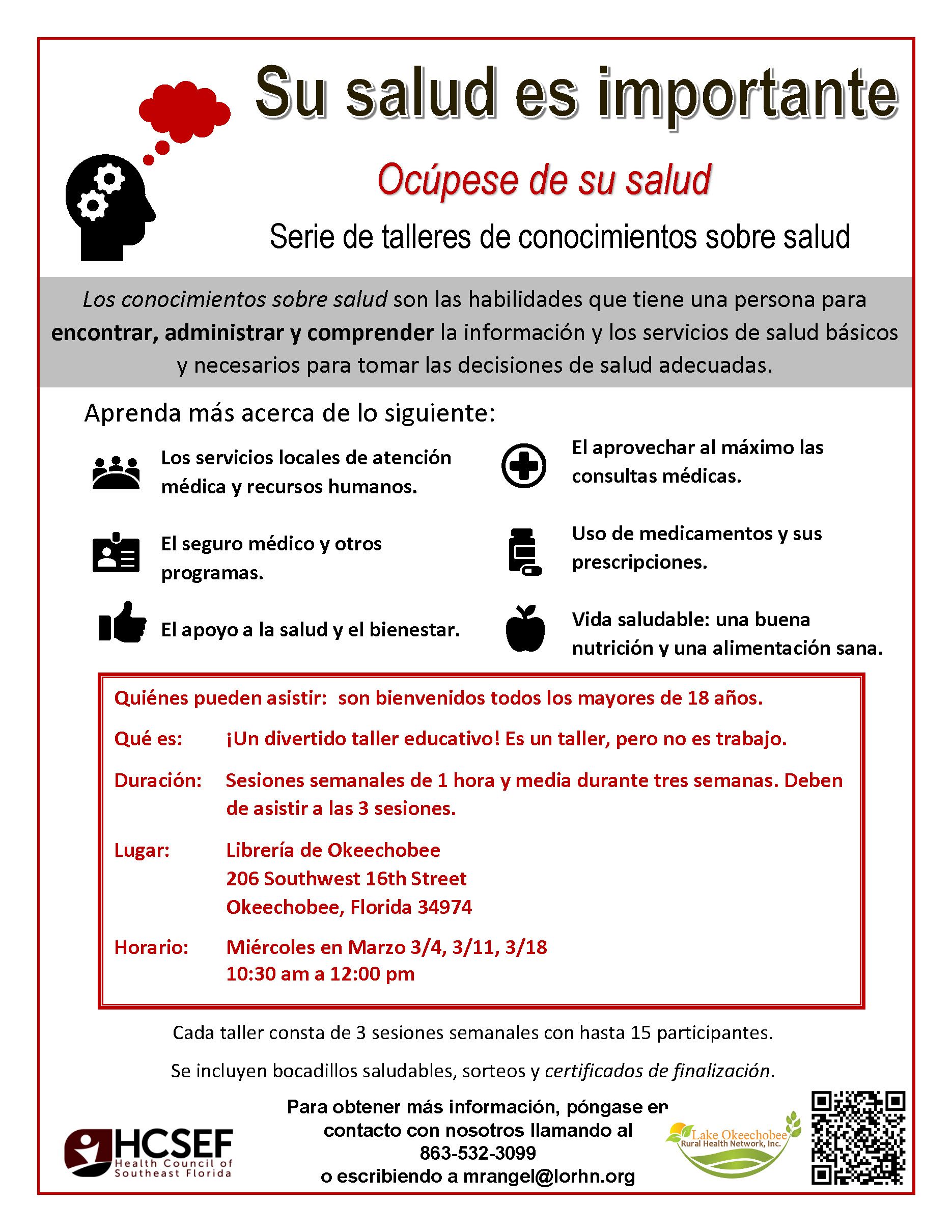 SPANISH "Your Health Matters" Workshop - Okeechobee