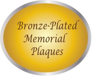 ZP-2000 - Carved Memorial and Commemorative Wall Plaques, Painted Light and Dark Bronze