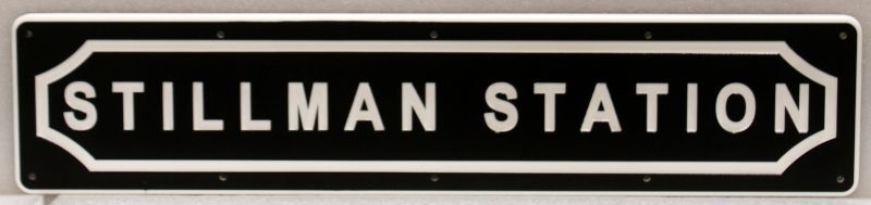 SA28901 - Carved Sign for "Stillman Station"