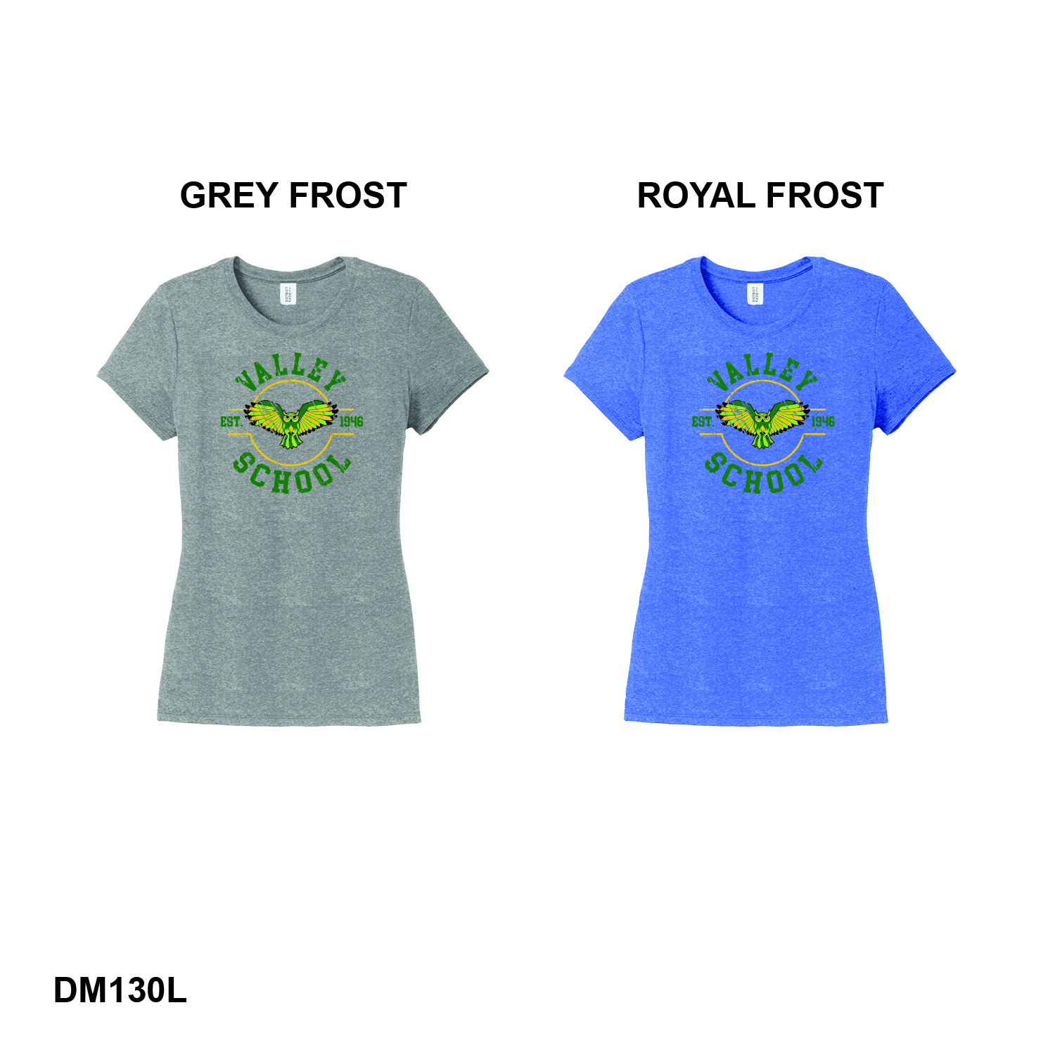 VALLEY SCHOOL OWLS EST LOGO - District® Women’s Perfect Tri® Tee