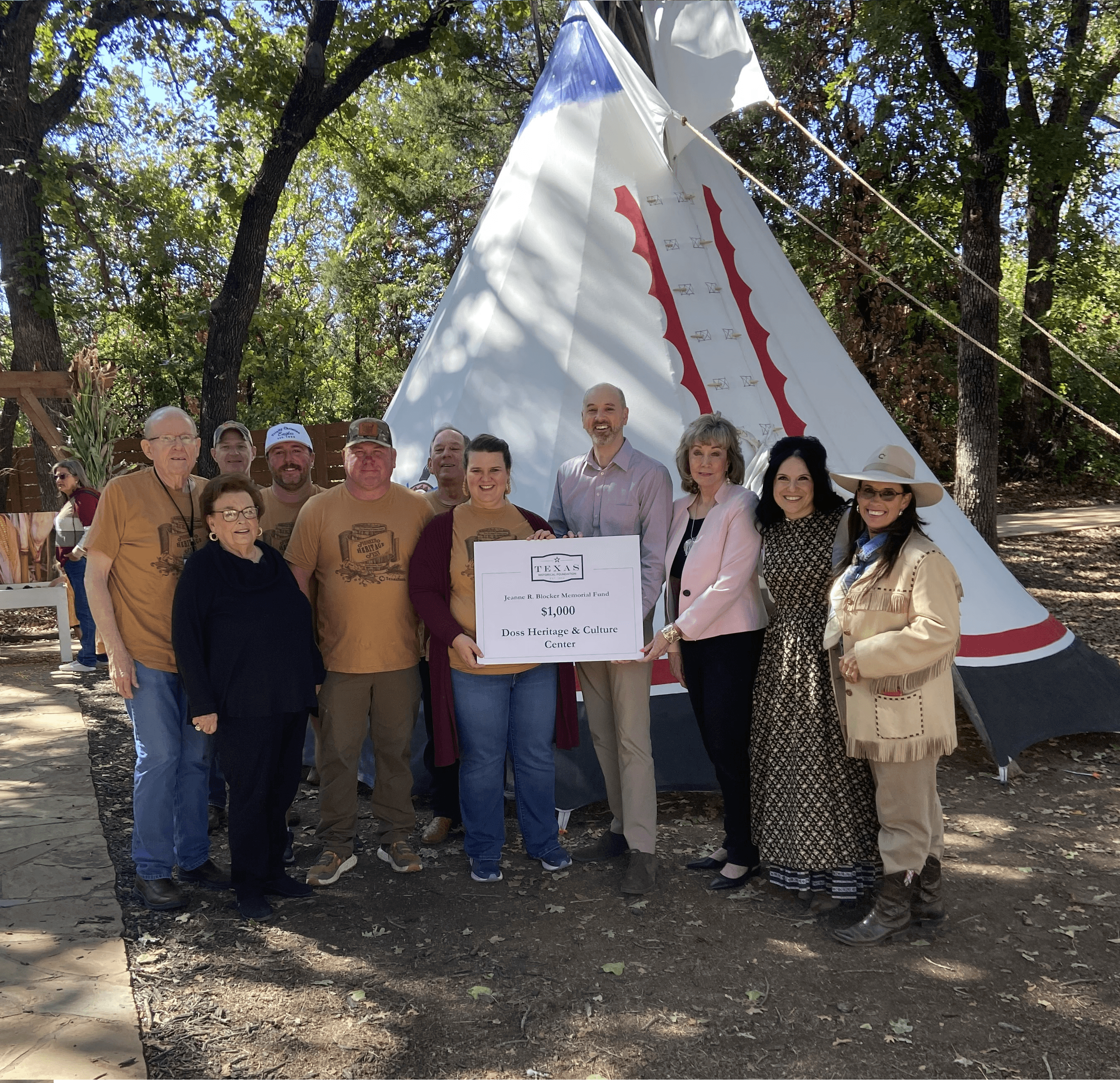 THF and Doss Heritage & Culture Center members attend the 2023 Pioneer Festival. 