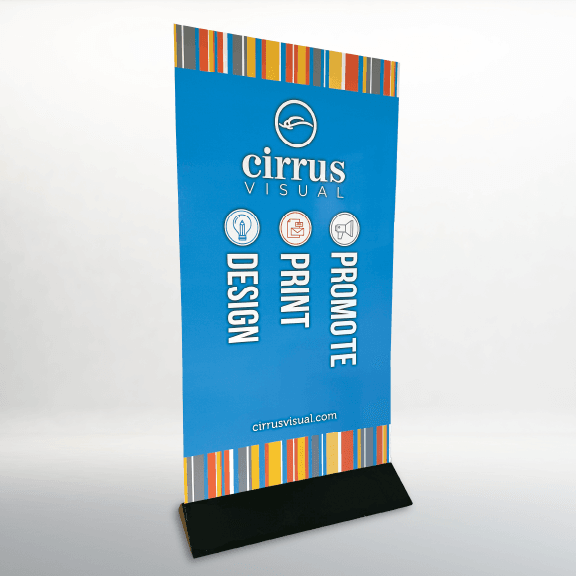 Recyclable Cardboard Banner Stand