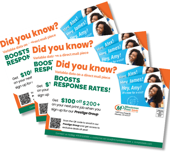 Postcards with a QR Code