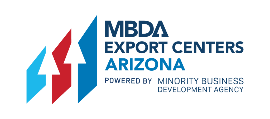 MBDA Export Centers Arizona Powered by Minority Business Development Agency Logo