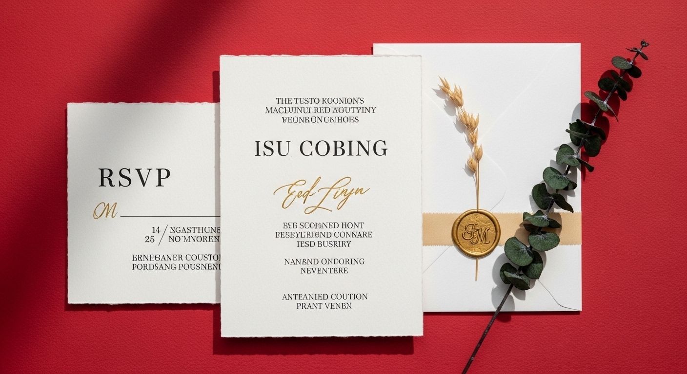 Premium invitation printing in Bellevue and Seattle with elegant designs and high-quality cardstock.