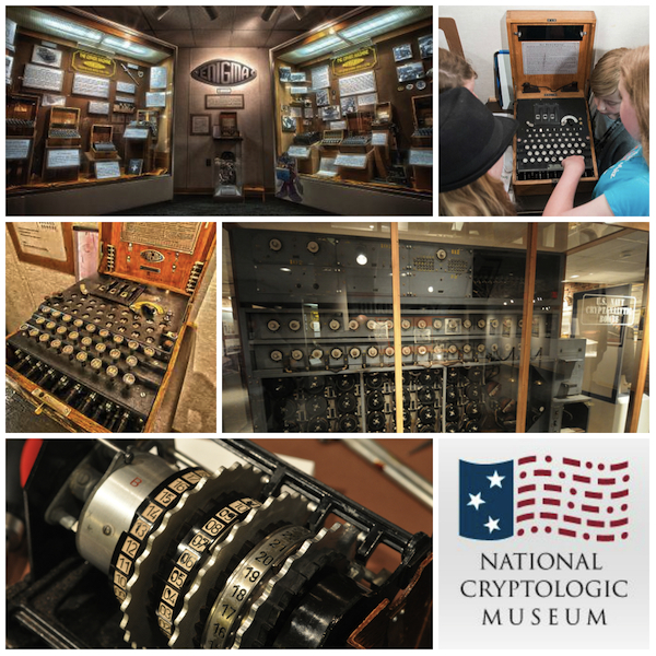 Experience machines featured in "The Imitation Game" film at the National Cryptologic Museum