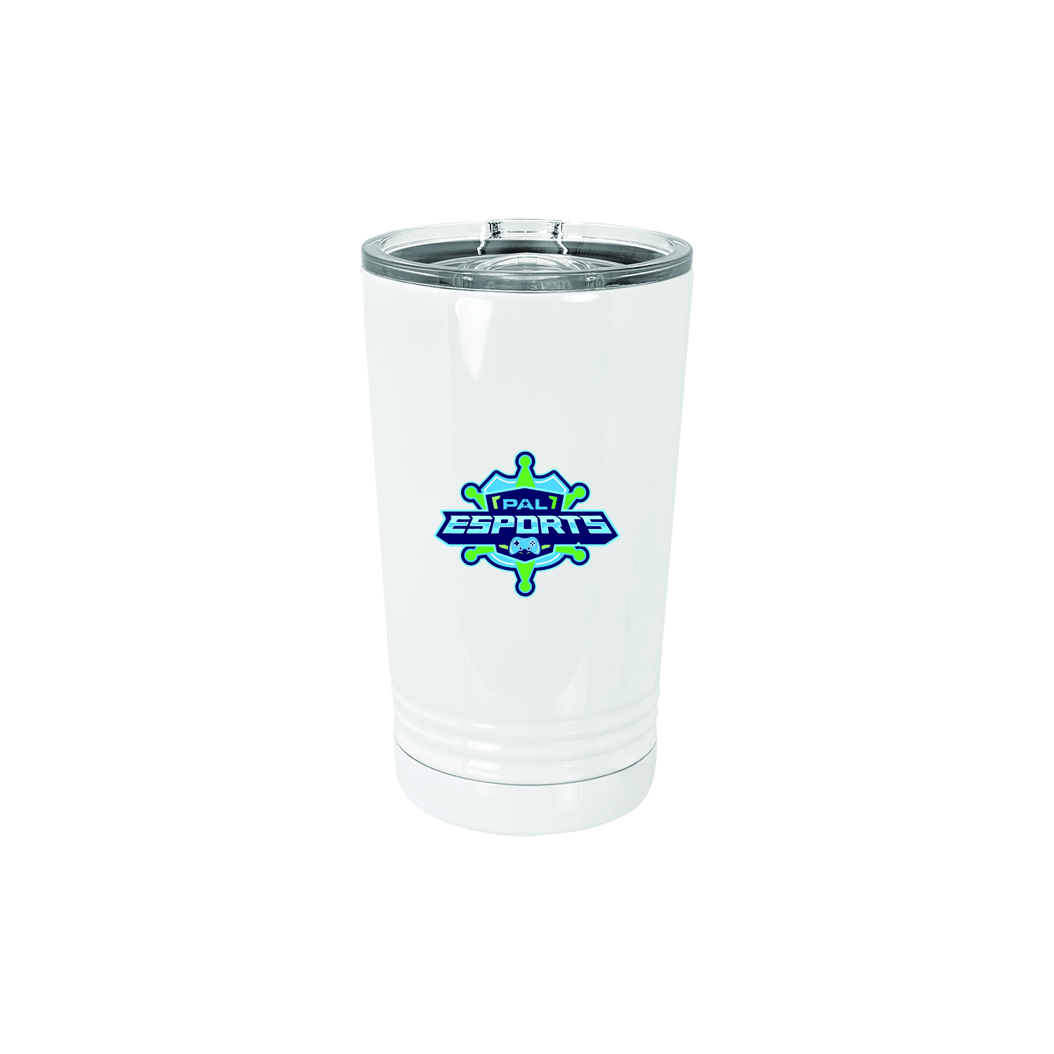 PAL White 16 oz. Polar Camel Pint with Slider Lid