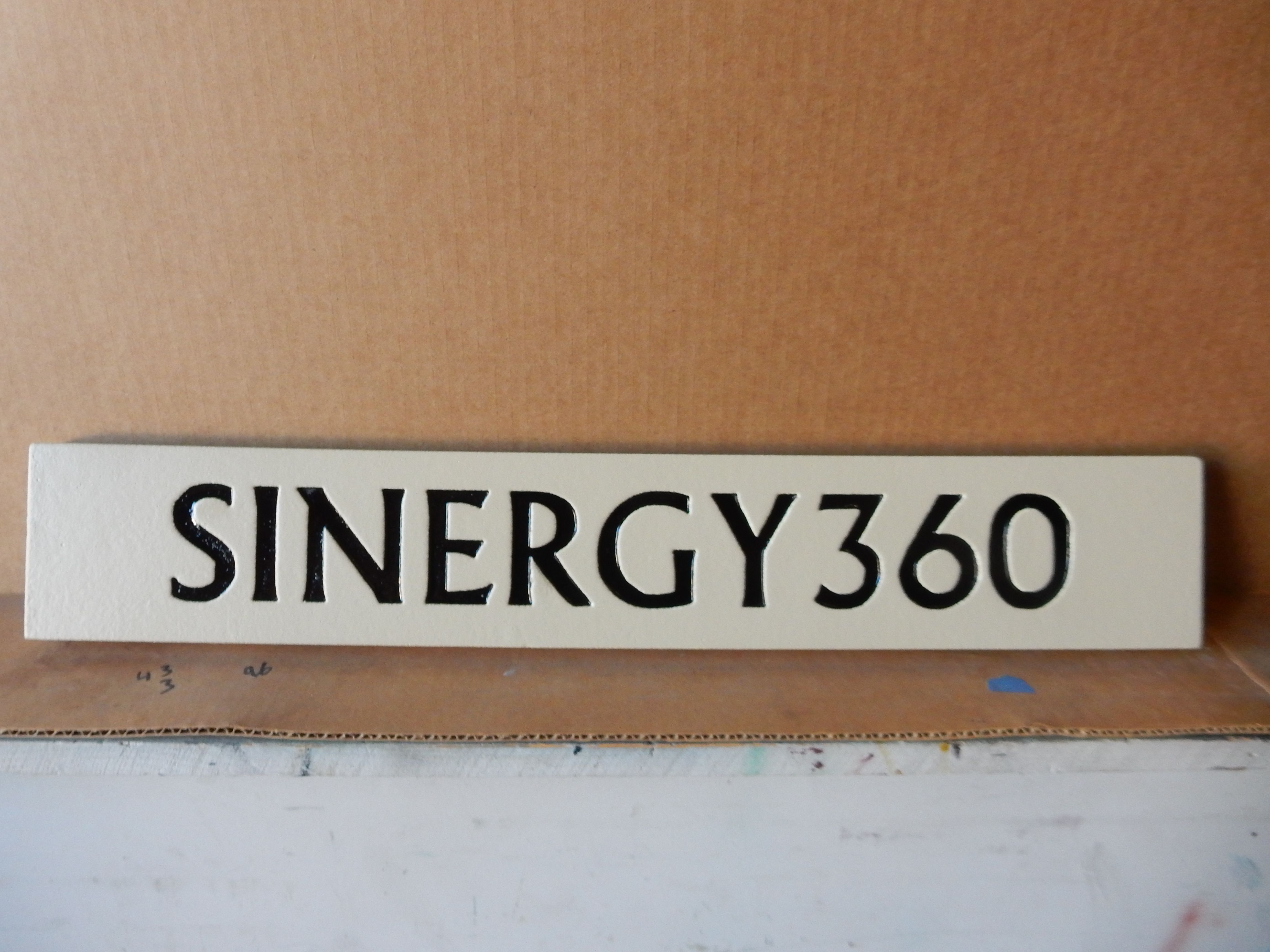 SB28997- Carved and EngravedHigh-Density-Urethane (HDU) Sign for "Synergy 360"