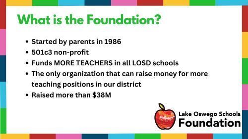 What is the Lake Oswego Schools Foundation?