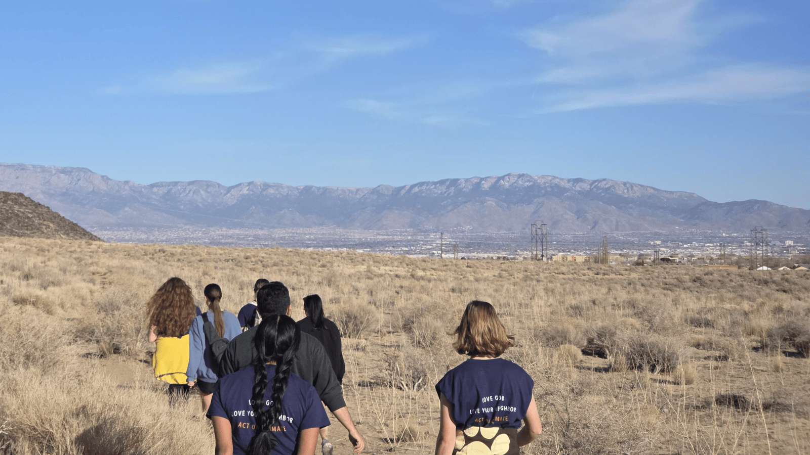 YECA Steering Committee members on a hike in New Mexico