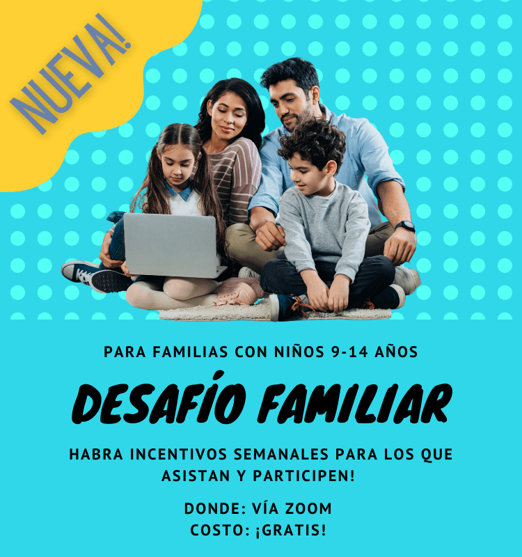 Flyer for Family Challenge Spanish