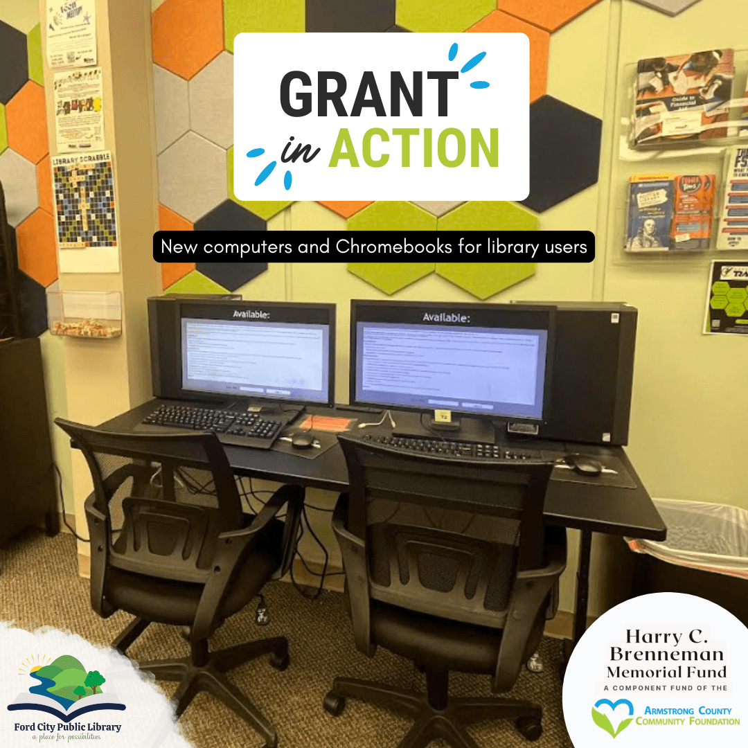 Library technology upgrades including updated computers and Chromebooks available for teen, tween, and adult use.