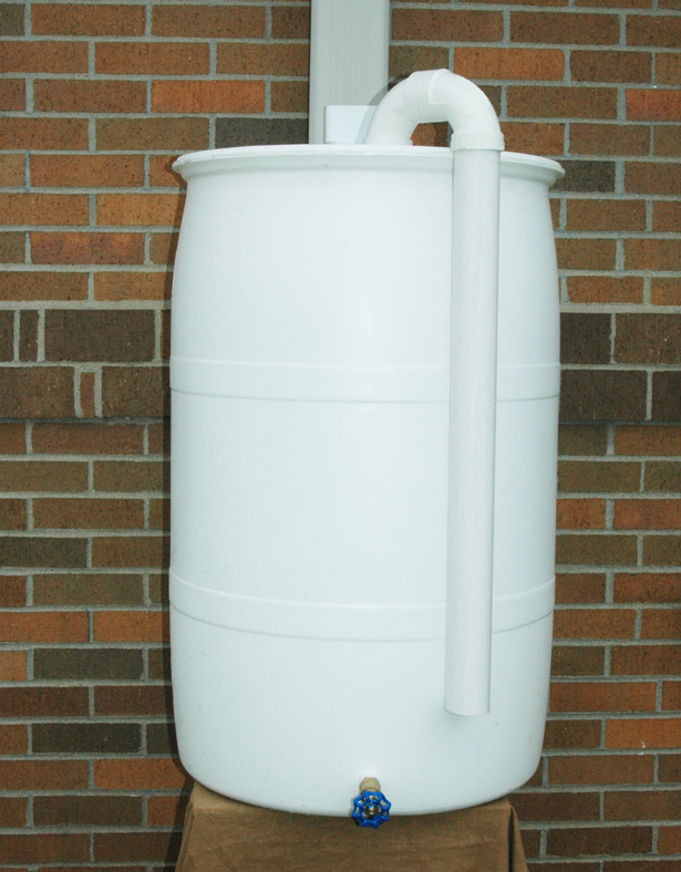 55 Gallon Plumbed Rainbarrel*