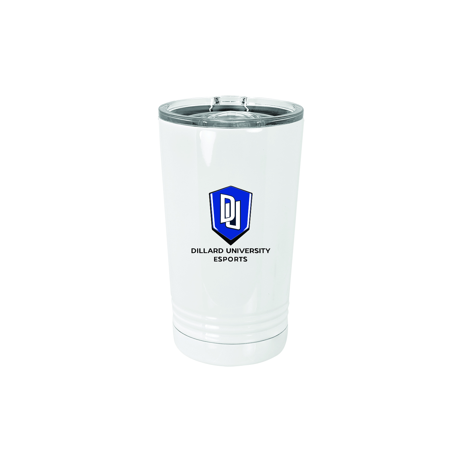 DILLARD UNIVERSITY White 16 oz. Polar Camel Pint with Slider Lid