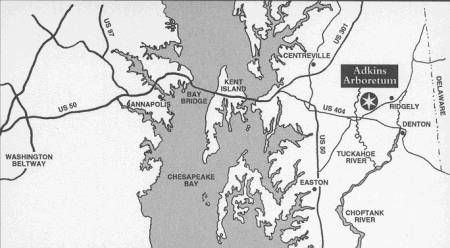 Adkins Arboretum Map