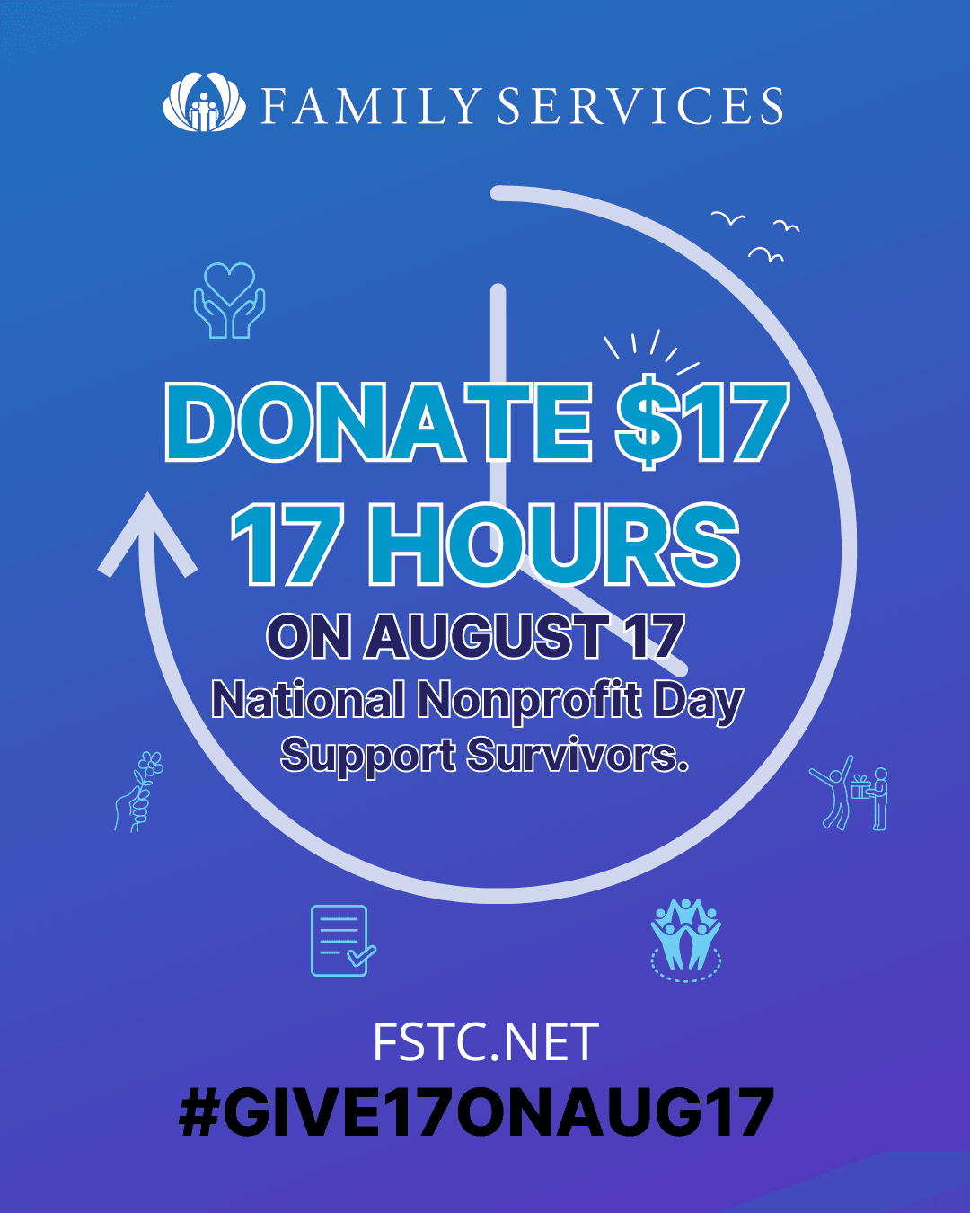 #Give17onAug17
