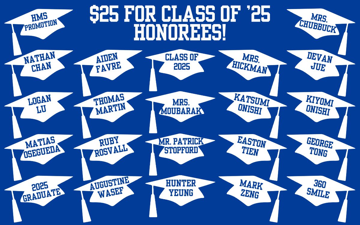 $25 FOR CLASS OF '25
