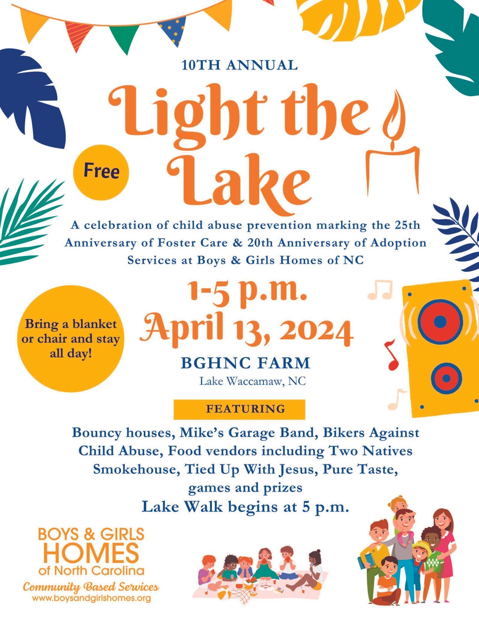 SAVE THE DATE: 10th Annual Light the Lake on April 13 celebrating three major anniversaries at BGHNC