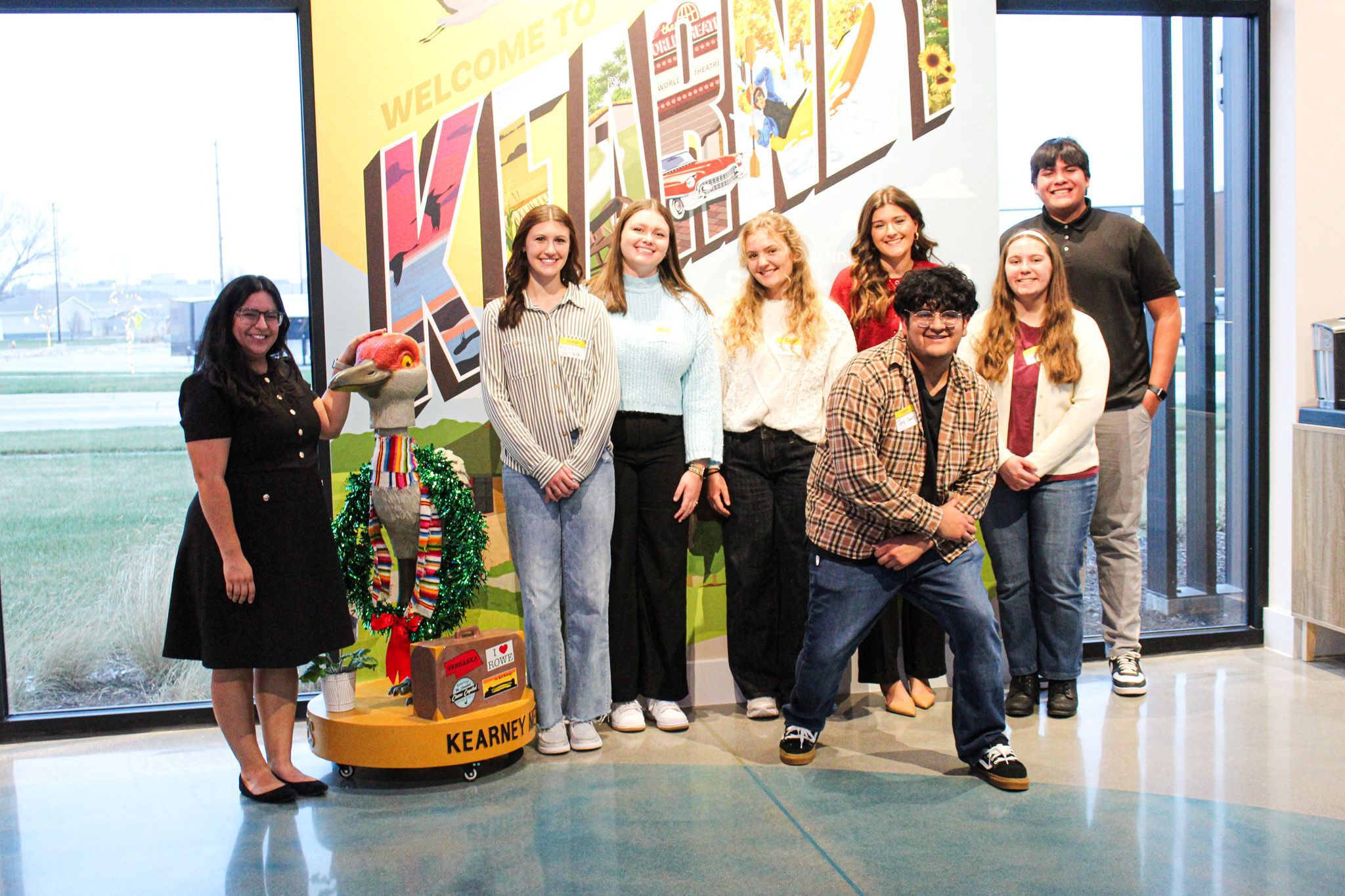 This is an image of the 2026 Spring Intern Foundry Students and their mentors at the IF Kearney Pilot Kickoff. 