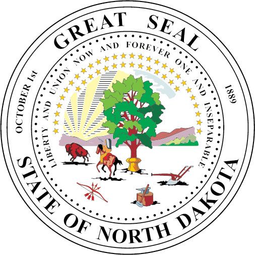 W32390 - Seal of the State of North Dakota Wall Plaque