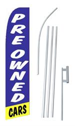 Pre-Owned Swooper/Feather Flag + Pole + Ground Spike
