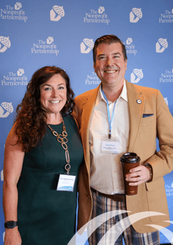 Jenny Geertson and Jonathan Rilling, Board Members with The Nonprofit Partnership