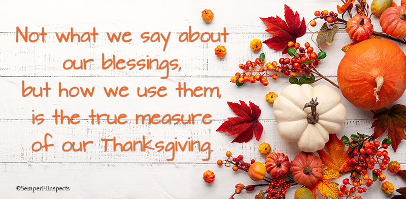 thanksgiving blessing a family