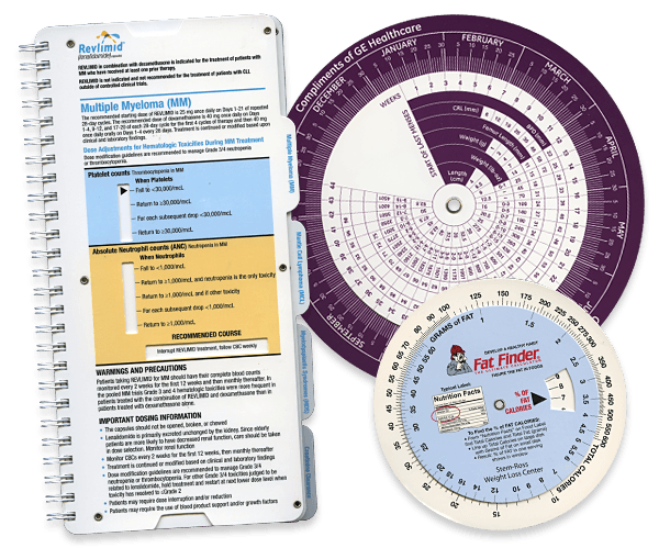 Healthcare, Medical, Pharmaceutial Slide and Wheel Charts