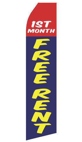 First Month Free Rent Econo Stock Flag