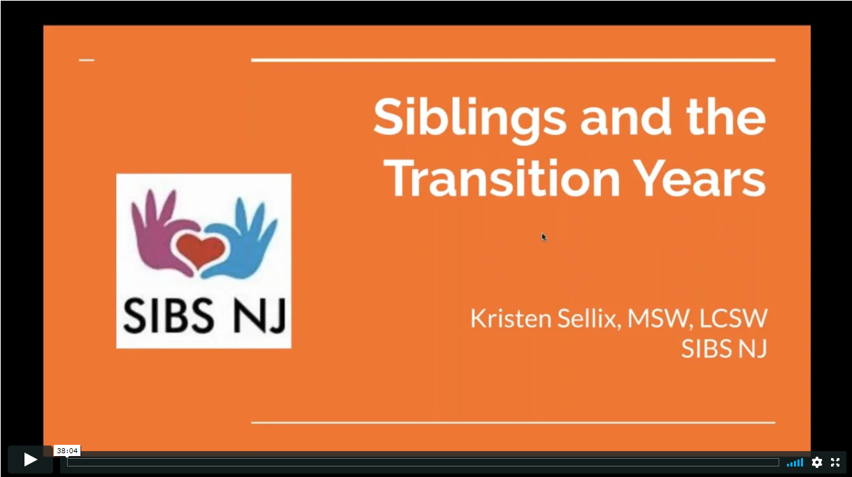Webinar: Including Brothers & Sisters of Children with Disabilities During the Transition Years