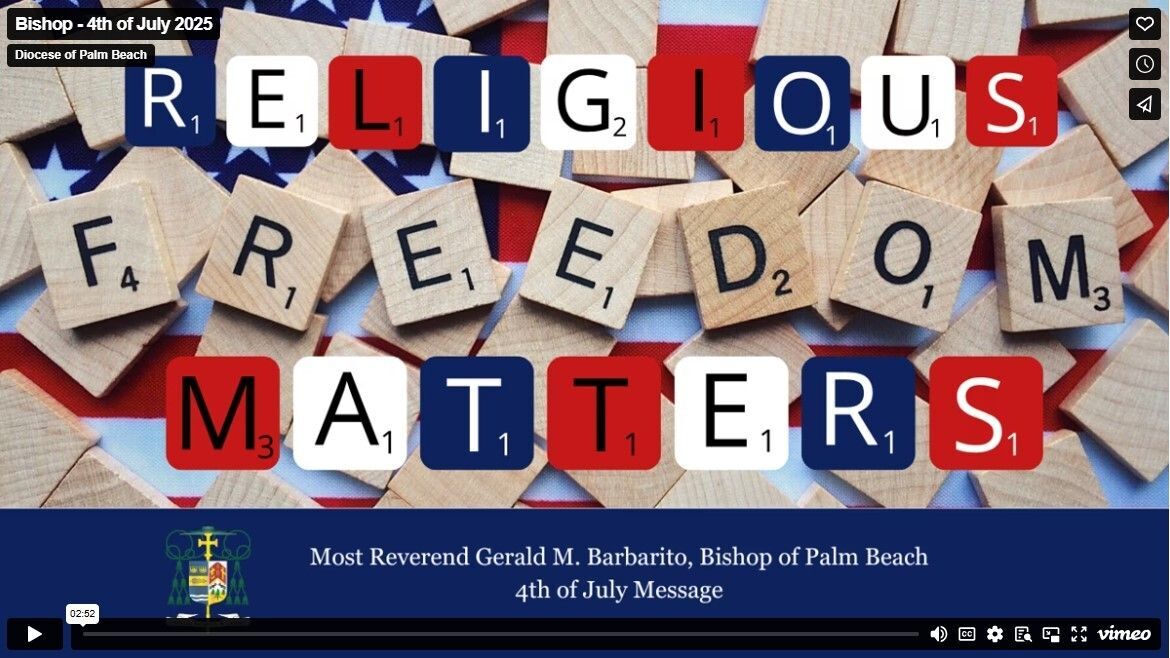 July 2025: Bishop Barbarito's 4th of July Message