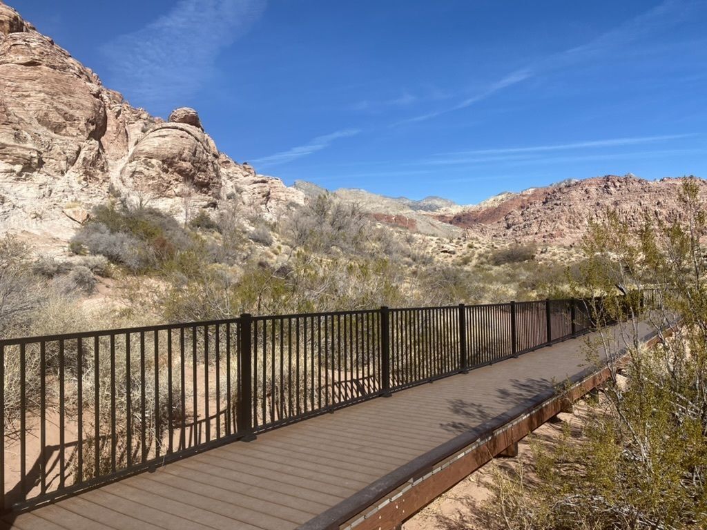 Picnic at the Red Spring Boardwalk in Calico Basin