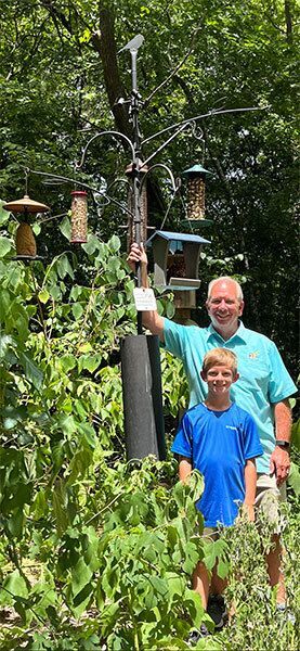 Richard Edie and his grandson Burke