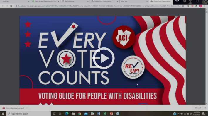REV UP NJ - Make the Disability Vote Count!