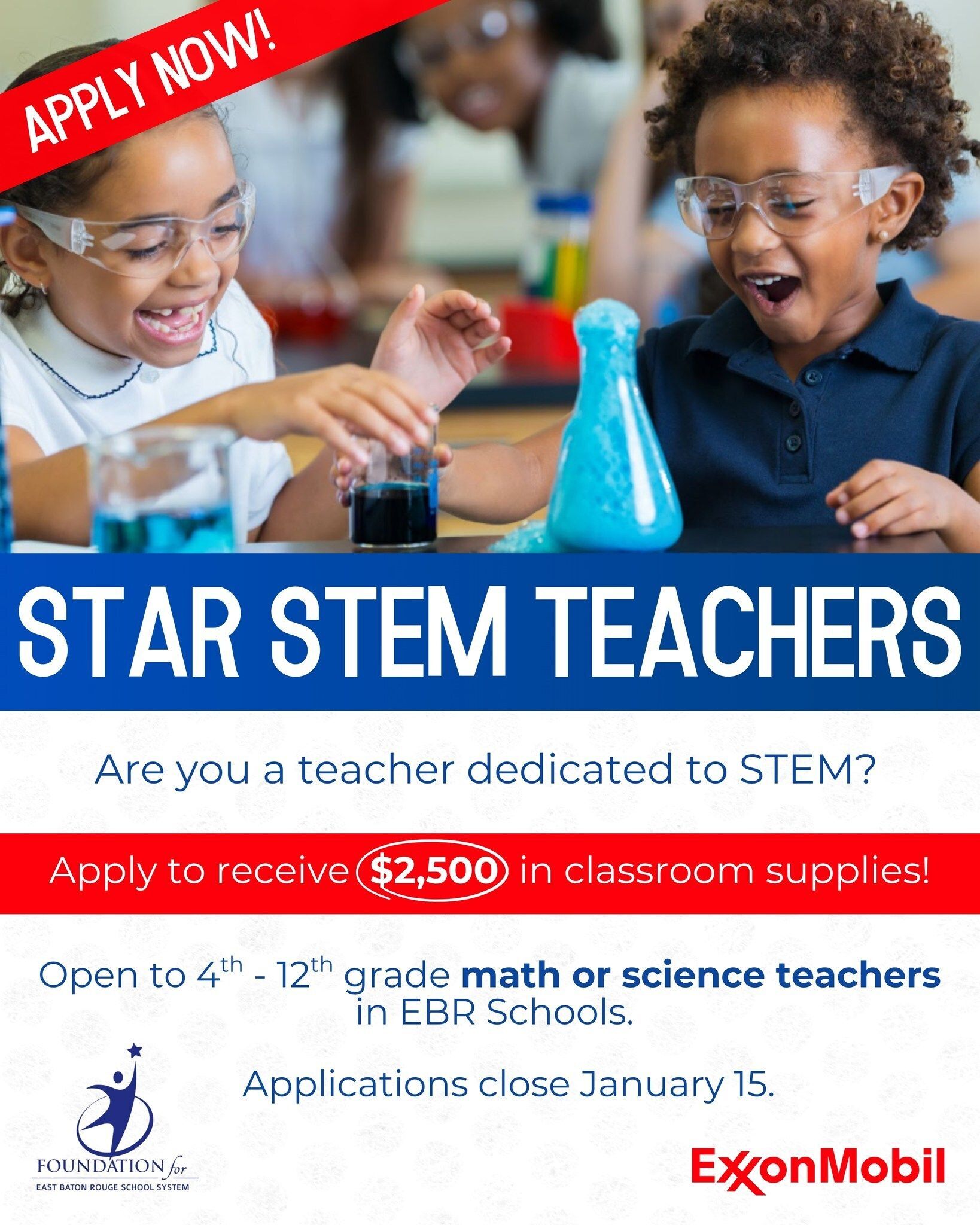 Star STEM Teacher Grants: Applications Now Open