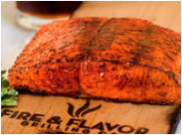 A piece of salmon