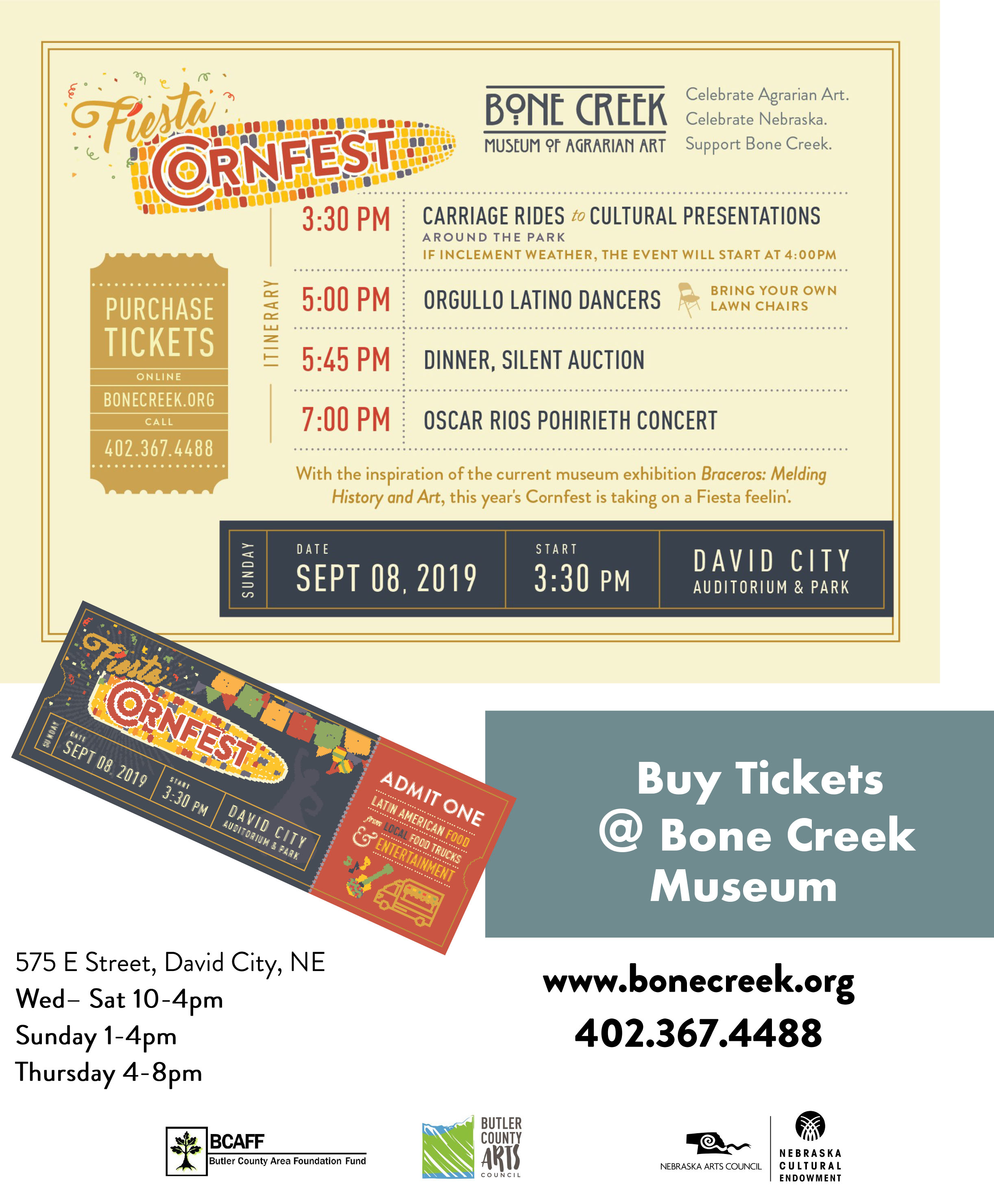 Fiesta Cornfest! Hosted by Bone Creek Museum