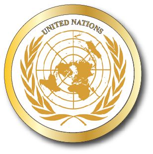 EP-1140 - Carved Plaque of the Great Seal  of the United Nations,  Gold Gilded