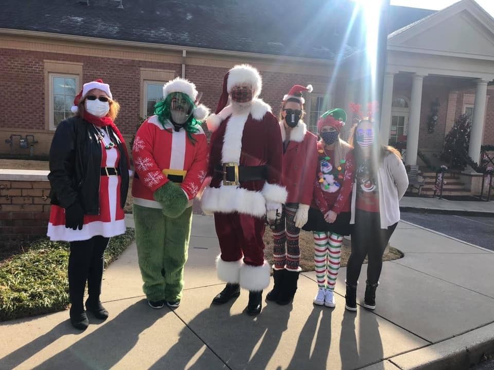 Santa and the Grinch Visit MOSD!