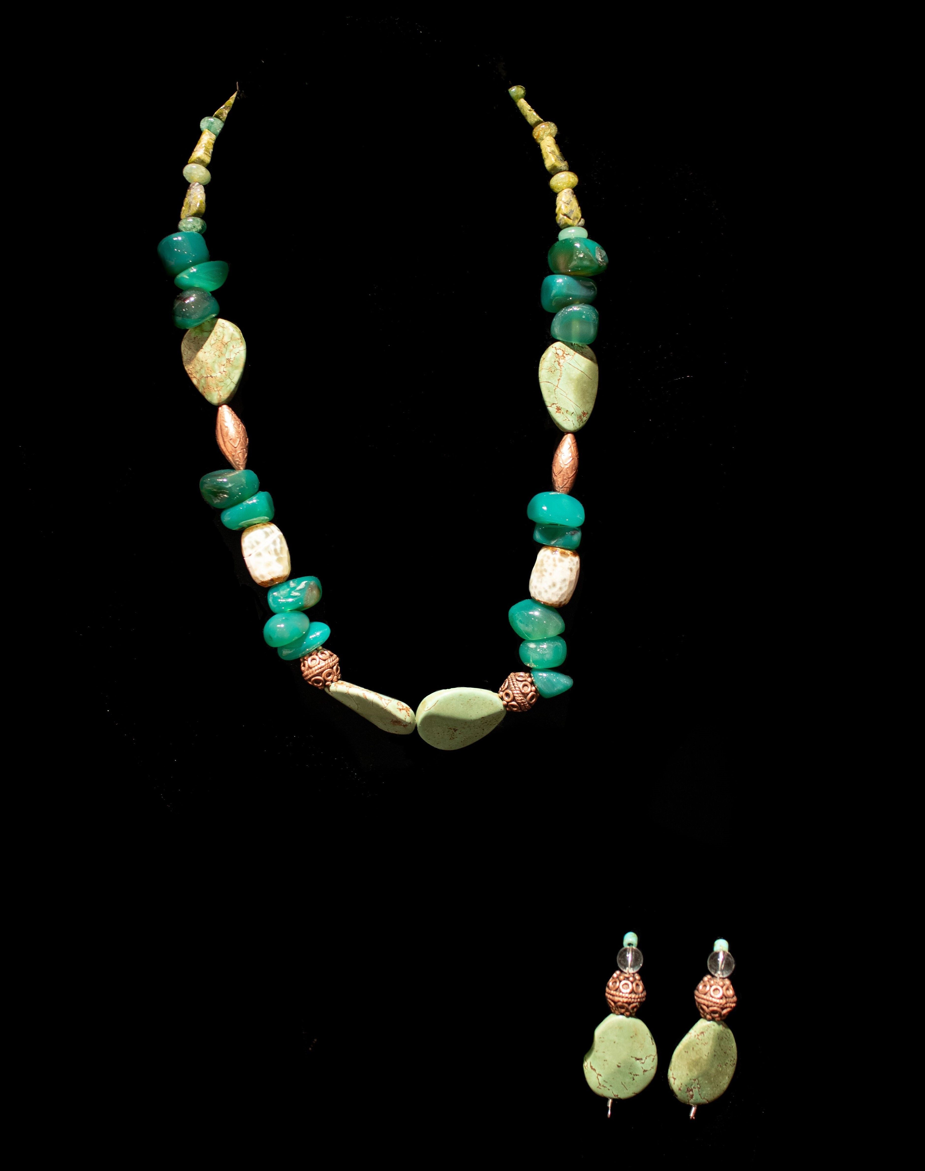 "Earring and Necklace Set #1" -  Kathy Boling