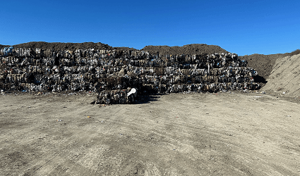 Landfill _ Cell Floor with Facing Bales