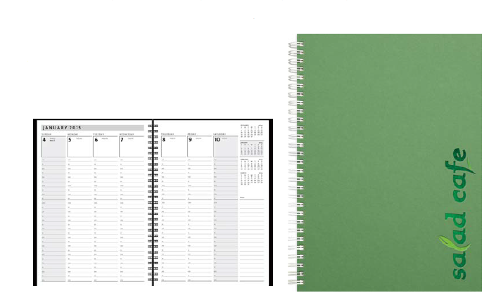 Hard Cover Weekly Planner (Paperboard)