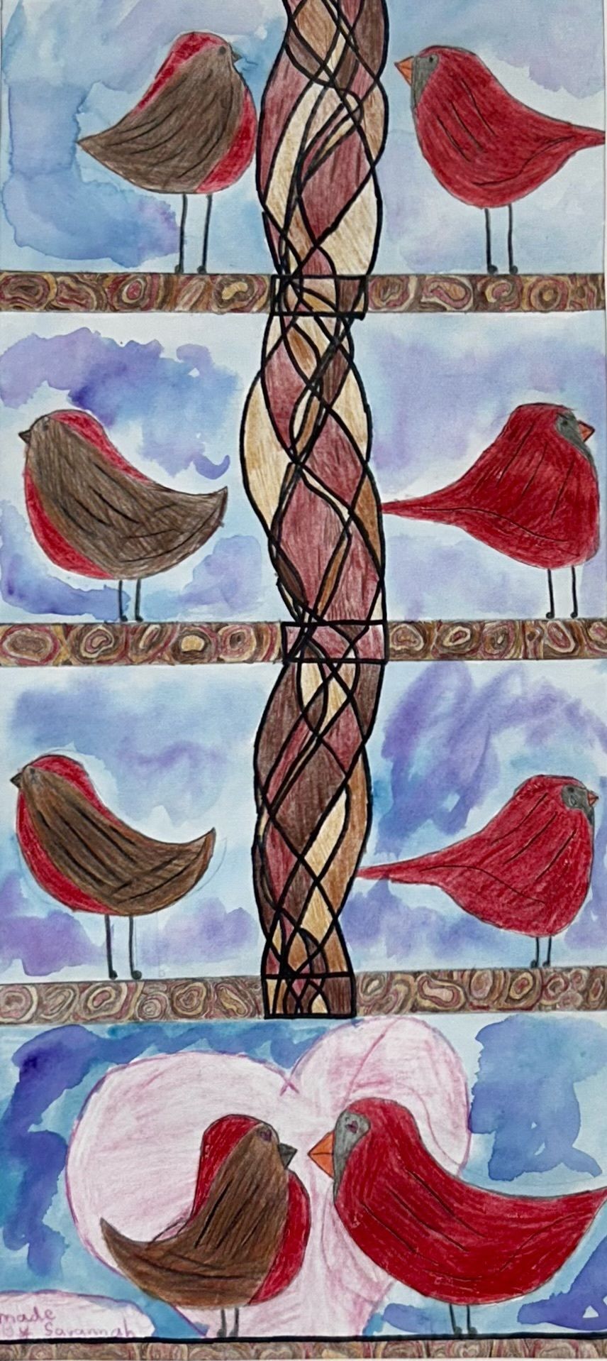 Savannah D., 5th grade, cartooning