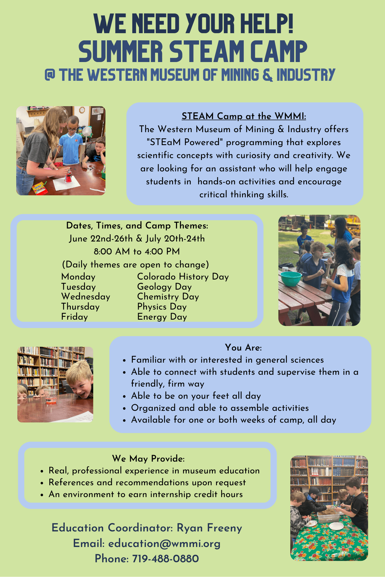 Summer Camp Internship Opportunity