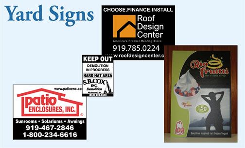 Yard and Real Estate Signs