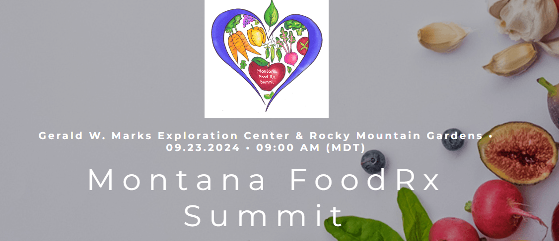 Flyer for Food RX Summit with logo of heart and food.