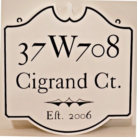 I18122 - Elegant Property Name Sign 