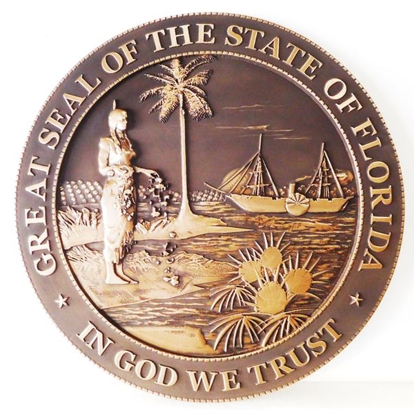 State seal and state government executive, legislative and judicial ...