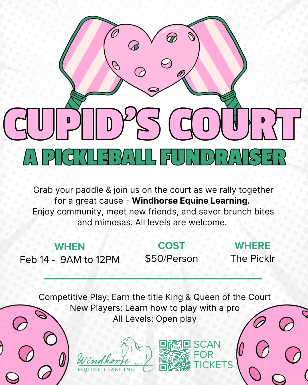 Cupid's Court: A Pickleball Fundraiser